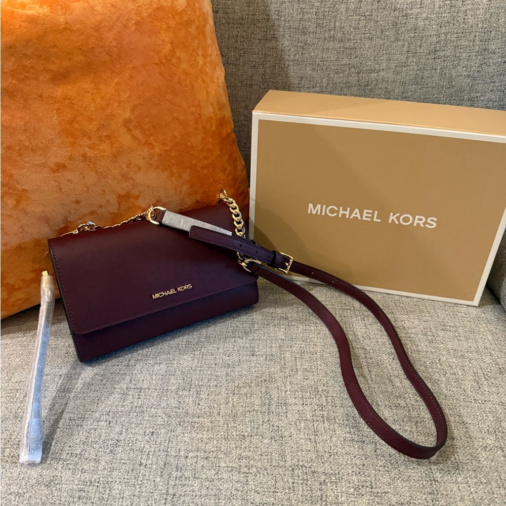 Michael Kors Deep Burgundy Crossbody Bag